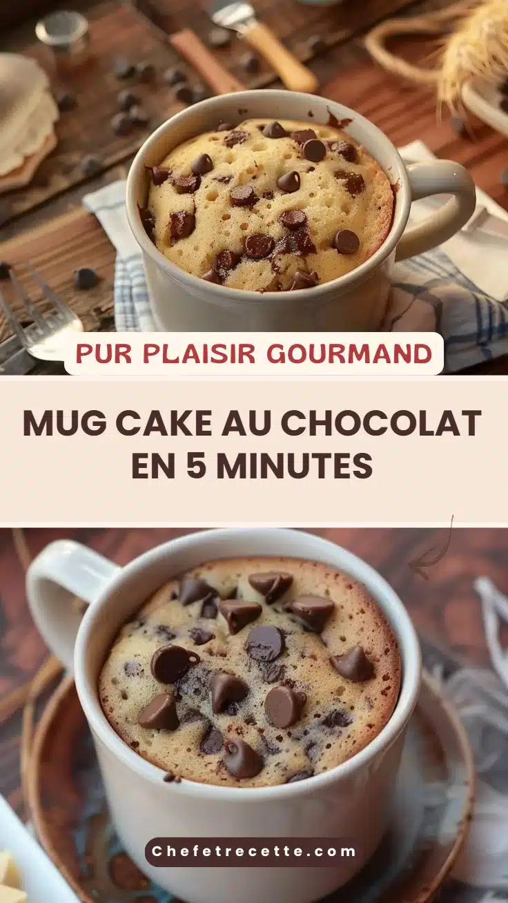 Mug Cake au Chocolat en 5 Minutes