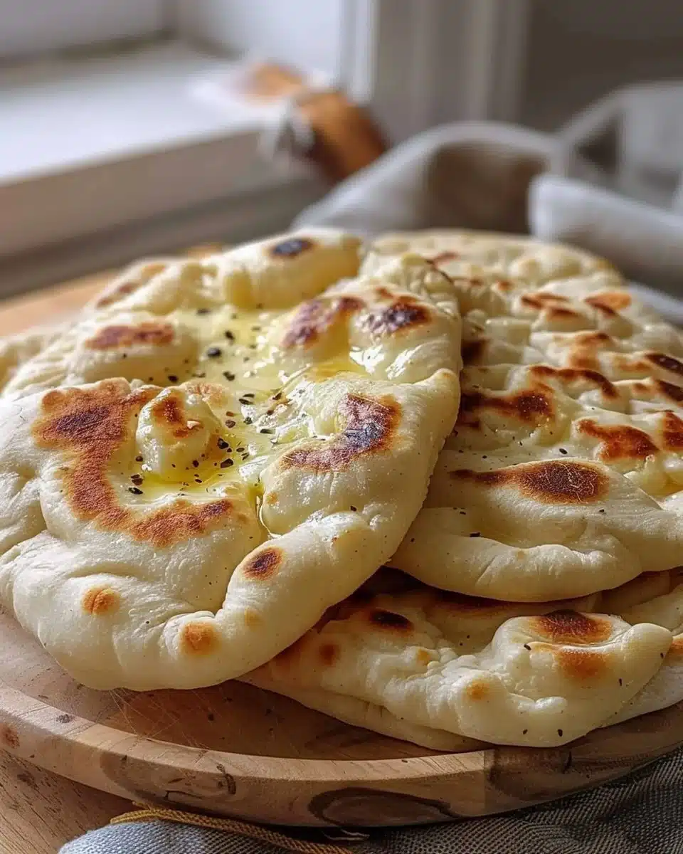 Naans Moelleux au Fromage