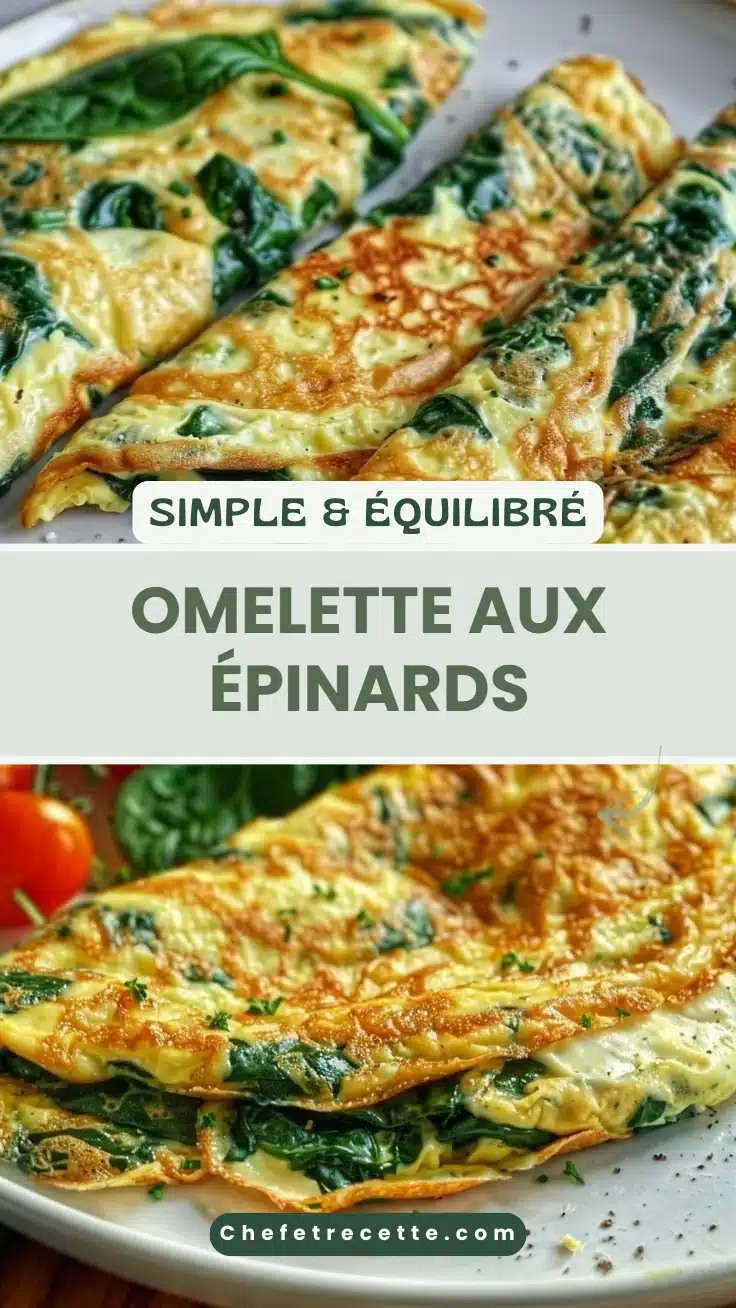 Omelette aux épinards