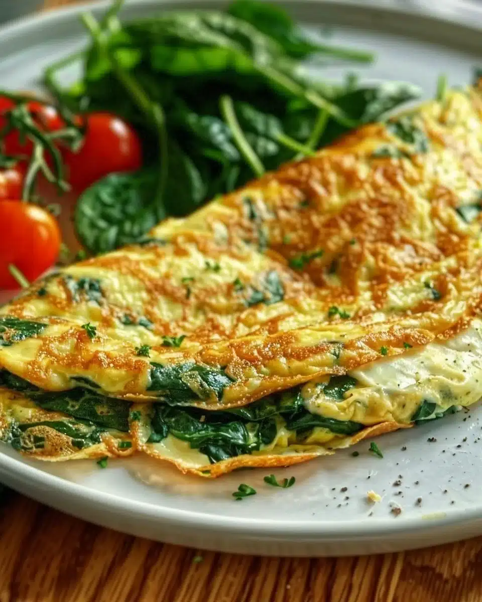 Omelette aux Épinards