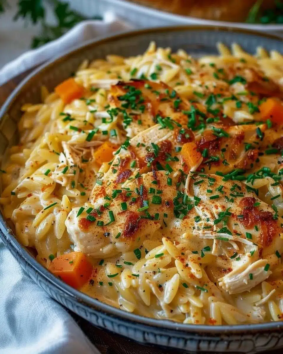 Orzo au Poulet Crémeux
