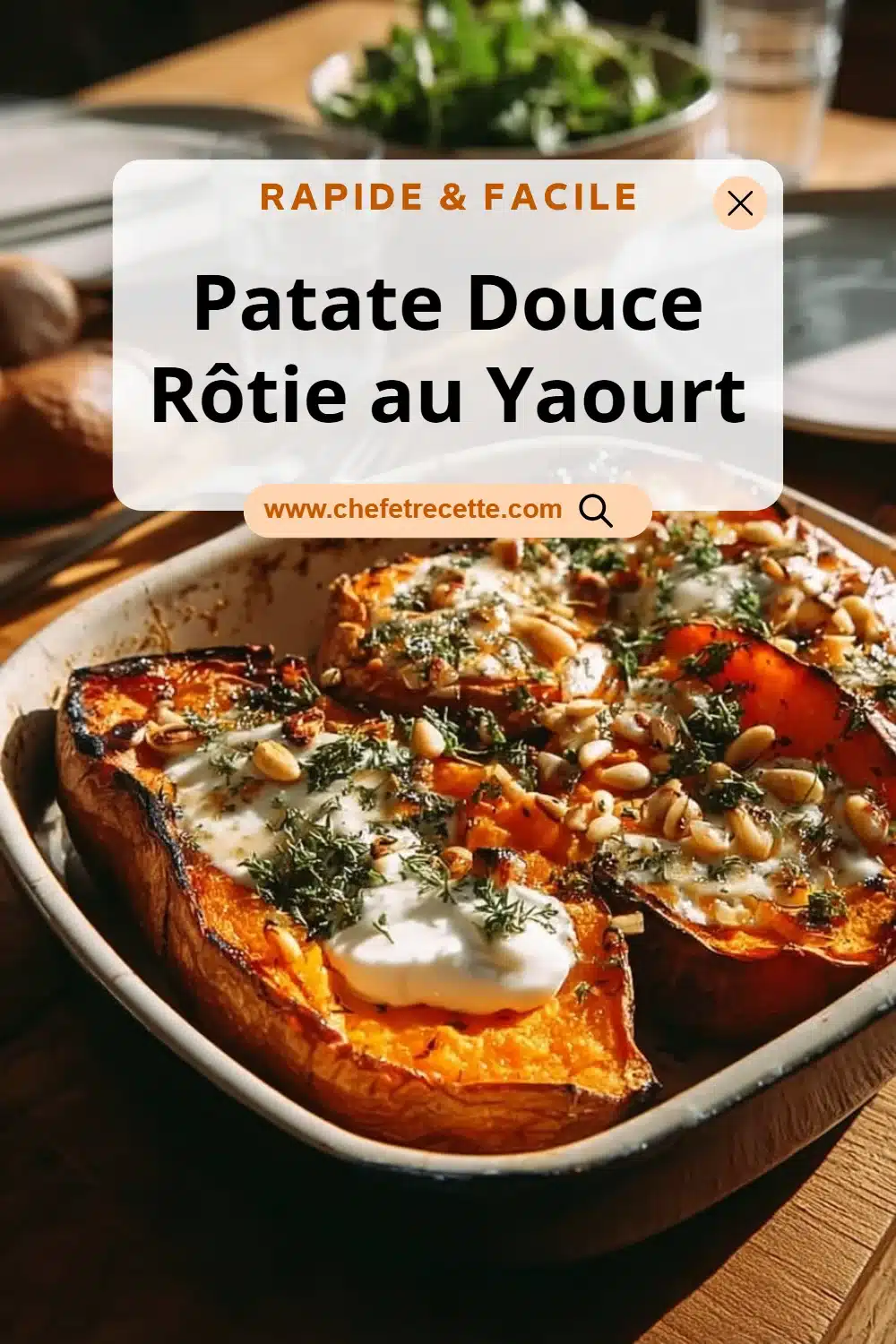 Patate Douce Rôtie au Yaourt
