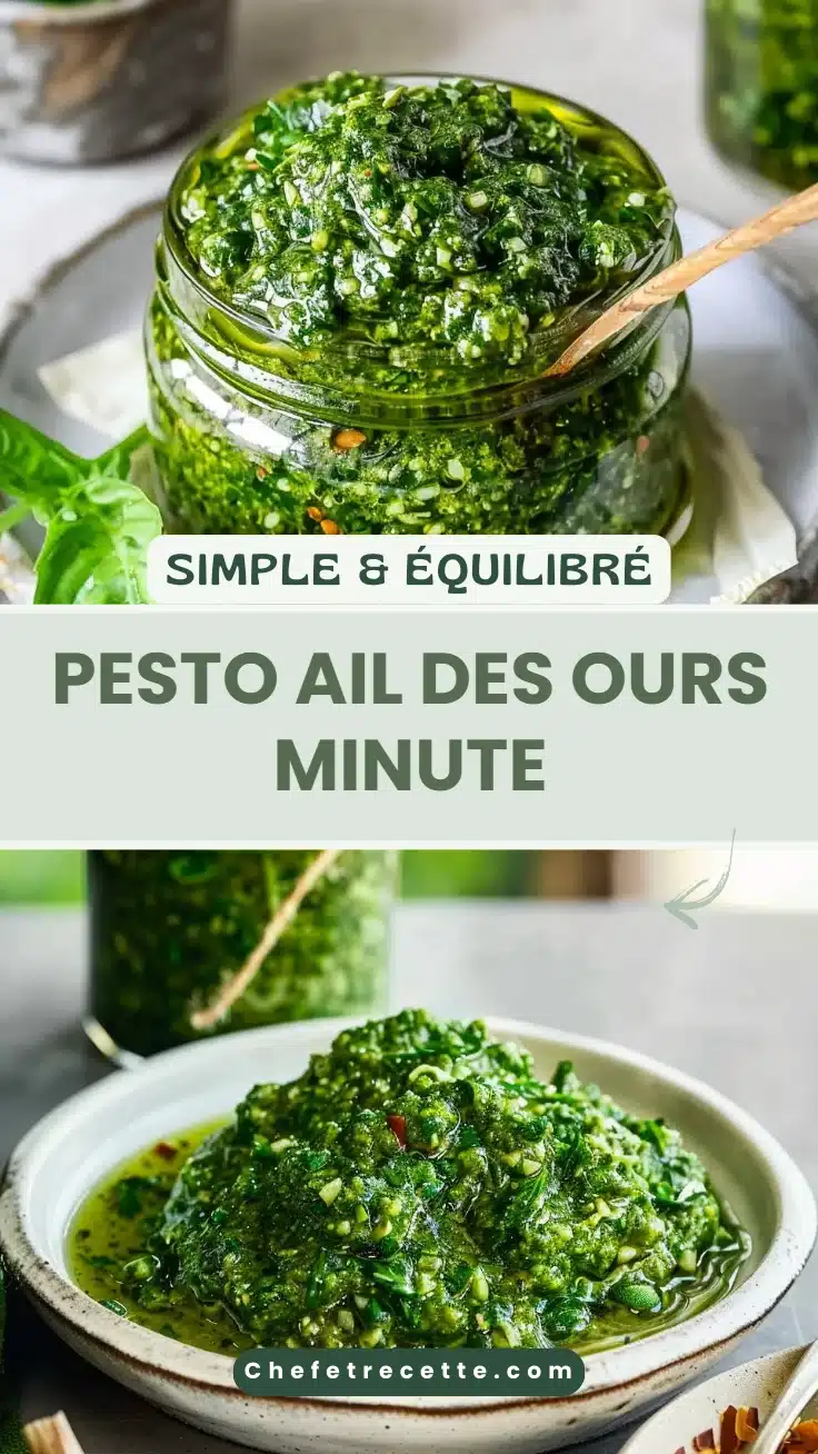 Pesto ail des ours minute