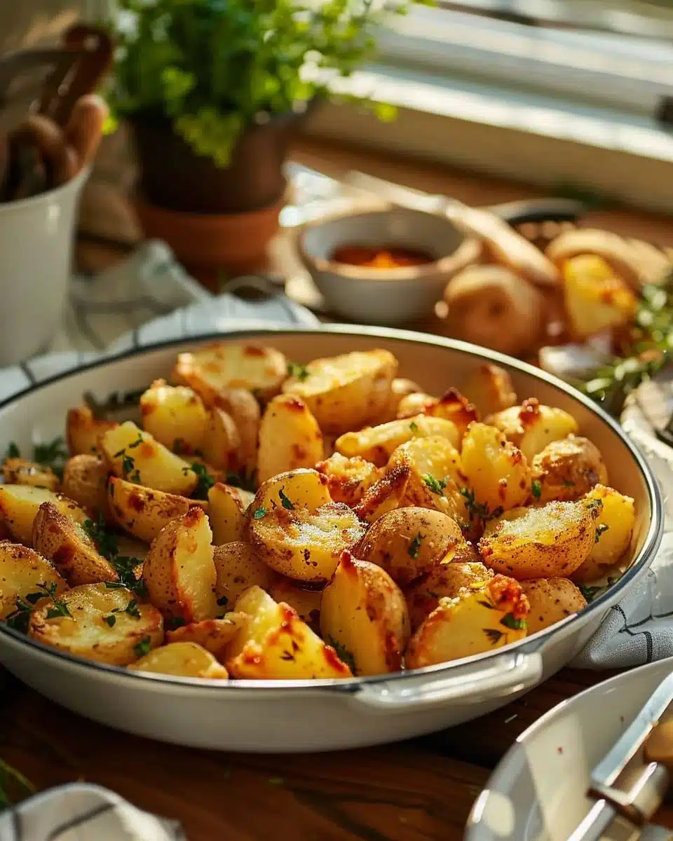Pommes de Terre Dorées et Croquantes cuites à l'Air Fryer