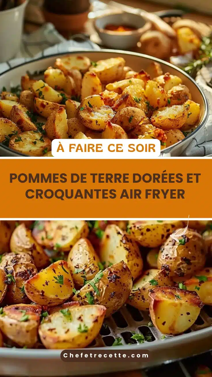 Pommes de Terre Dorées et Croquantes Air Fryer