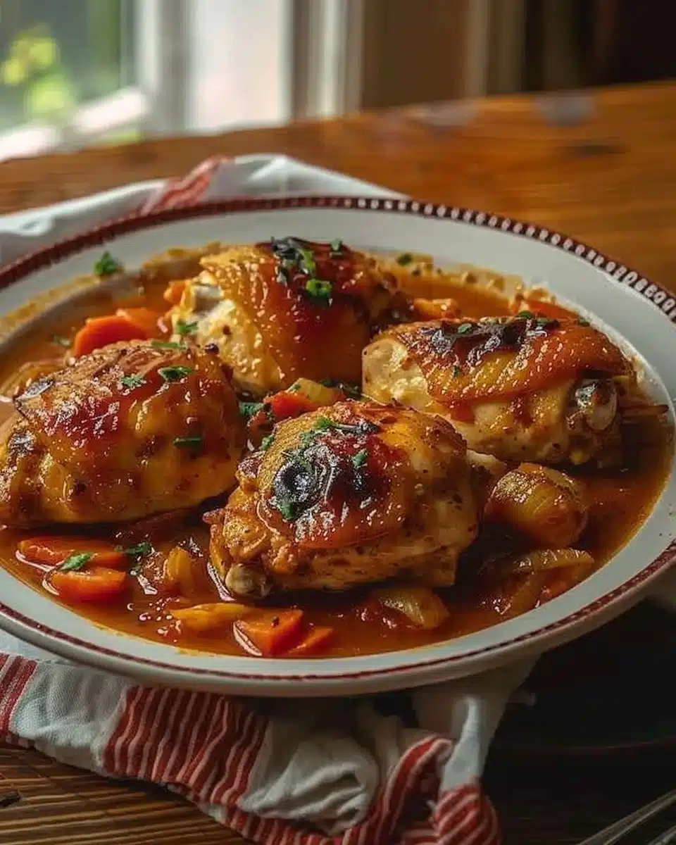 Poulet Basquaise à l'Ancienne