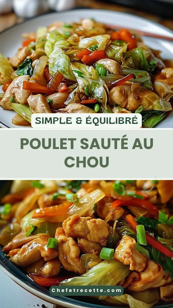 Poulet sauté au chou