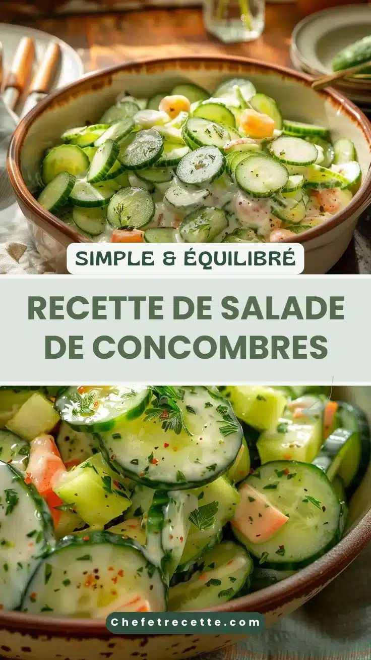 Recette de salade de concombres