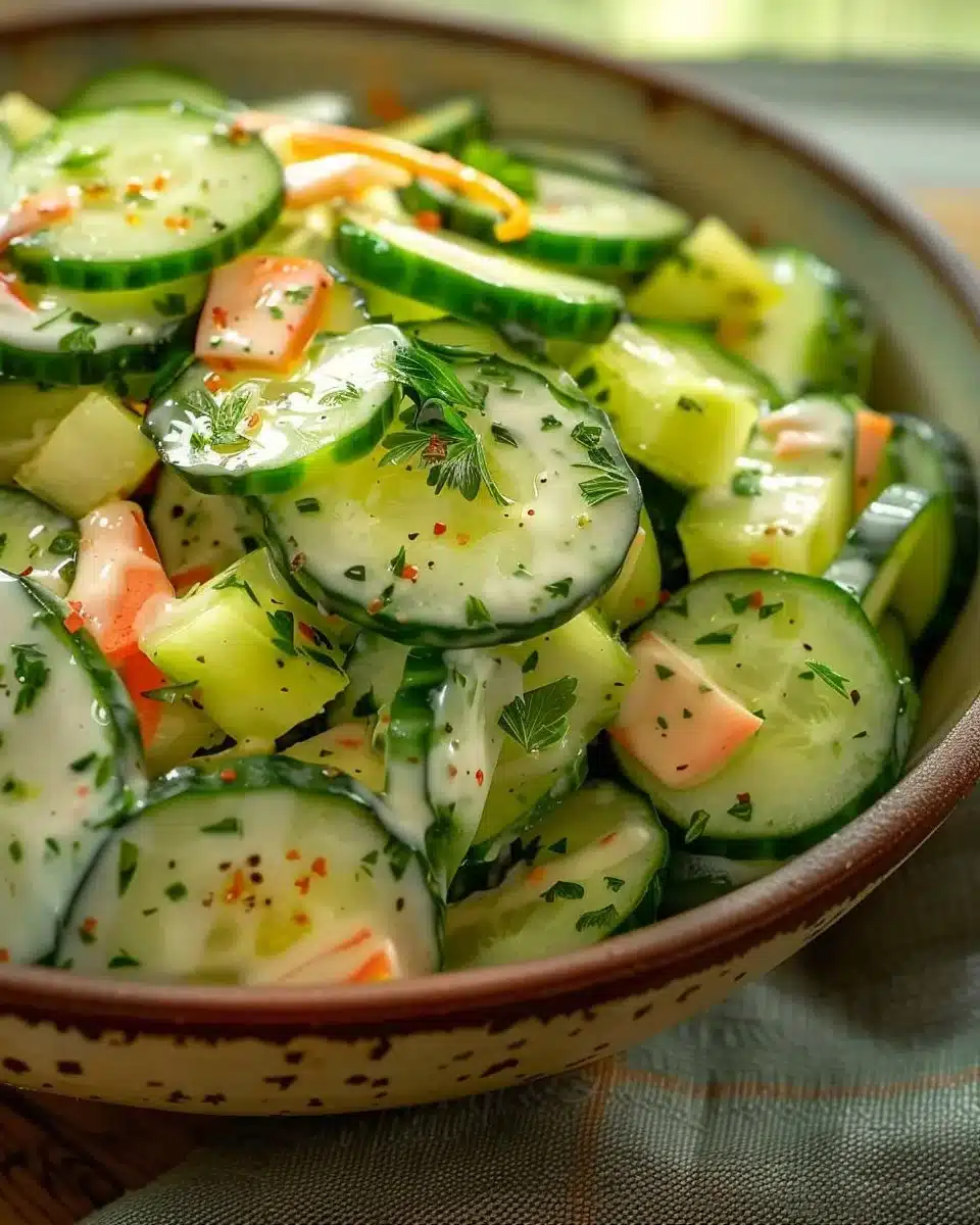 Recette de salade de concombres
