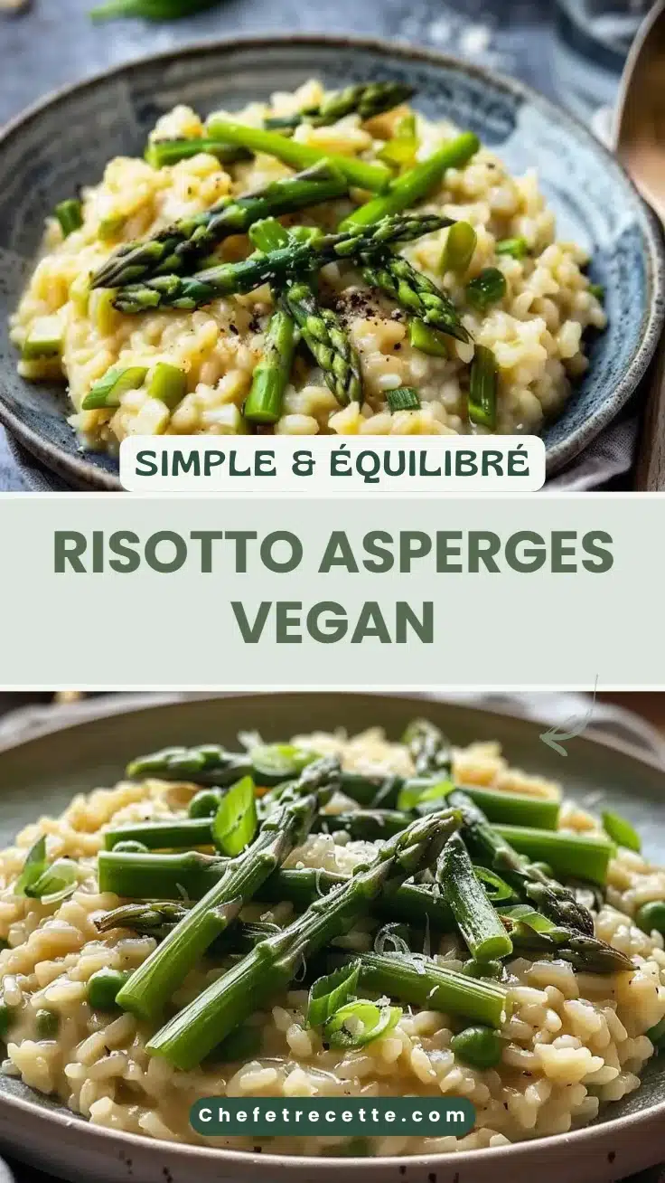 Risotto asperges vegan