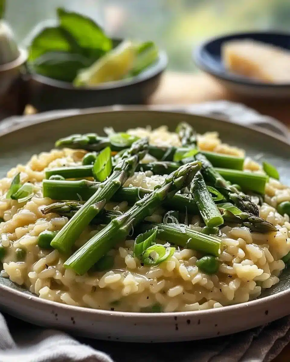 Risotto aux asperges vegan