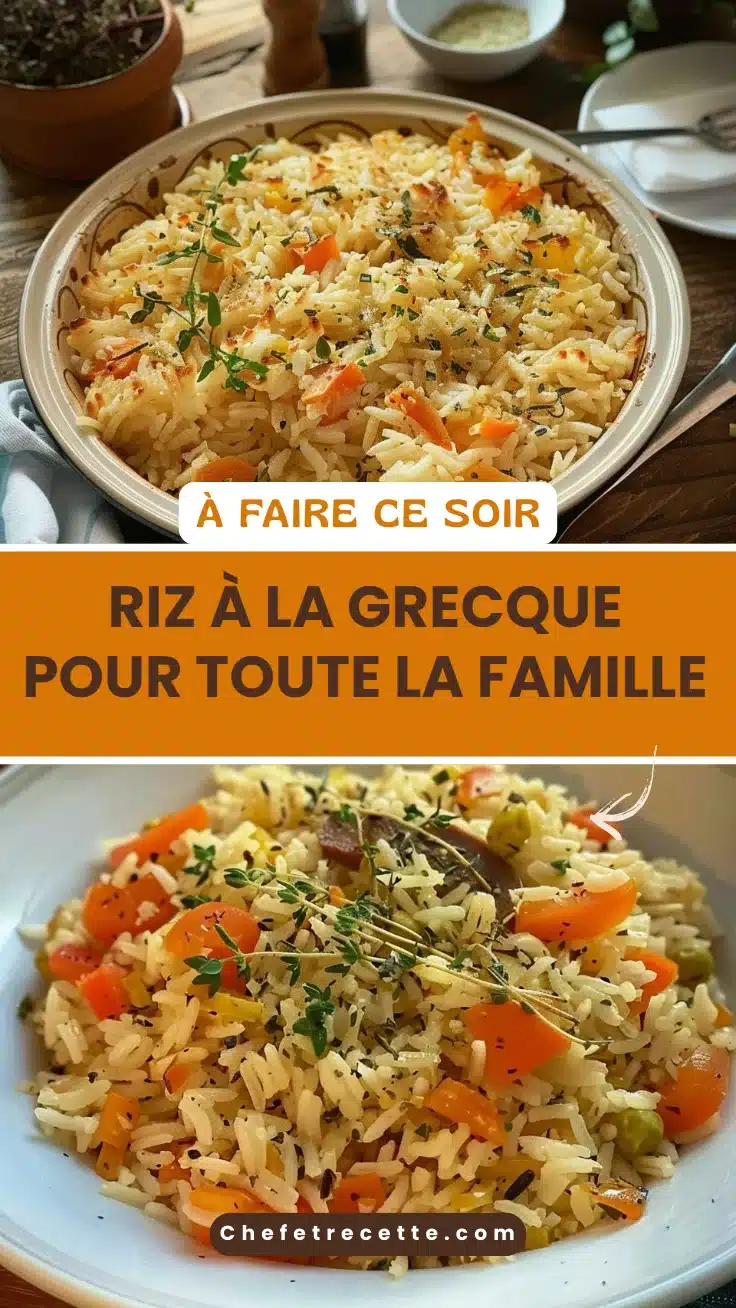 Riz à la Grecque pour Toute la Famille