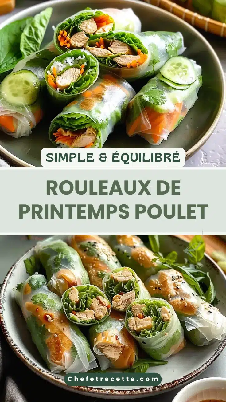 Rouleaux de printemps poulet