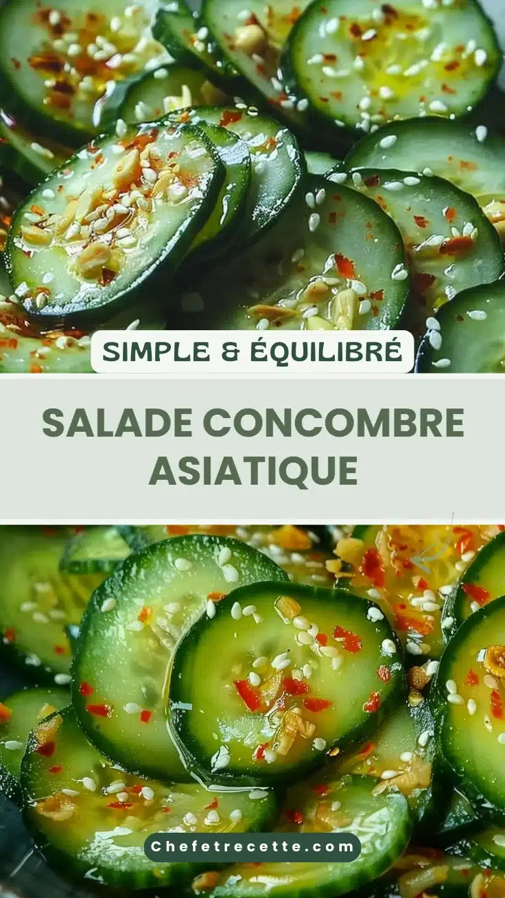 Salade concombre asiatique