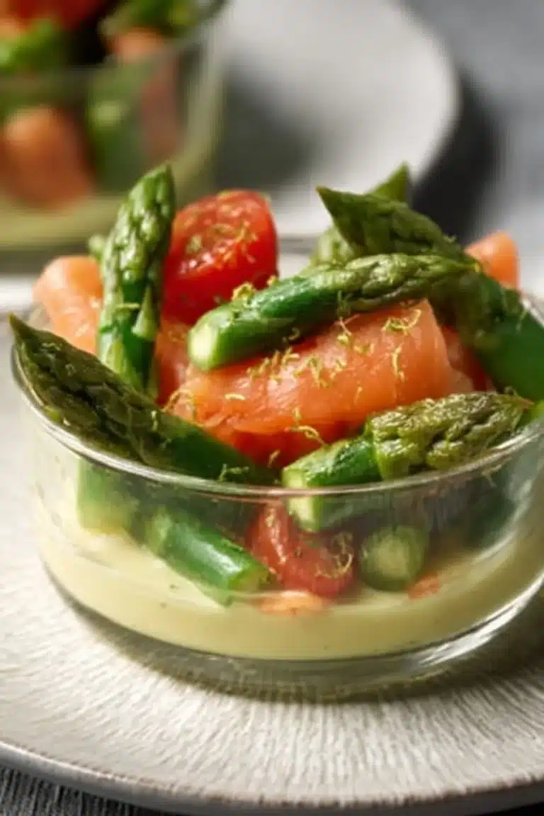 Salade d'asperges et saumon, un plat frais et savoureux