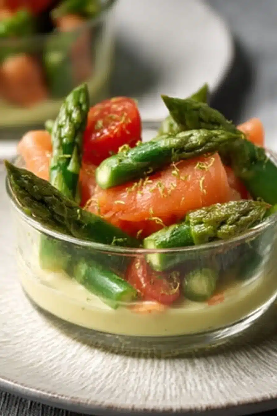 Salade d'asperges et saumon, un plat frais et savoureux