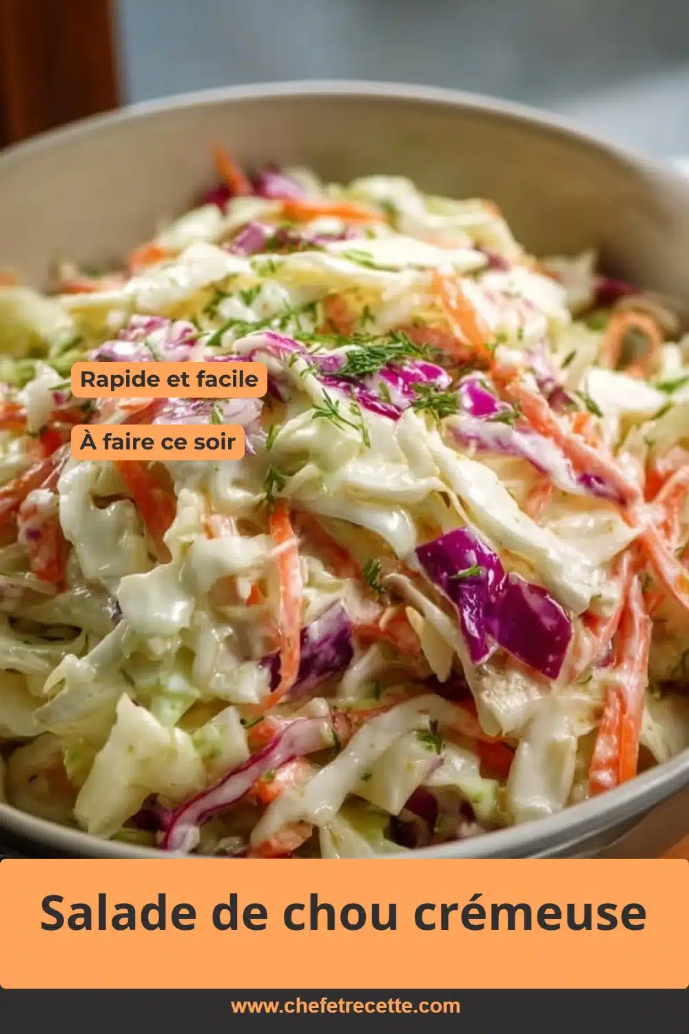 Salade de chou crémeuse