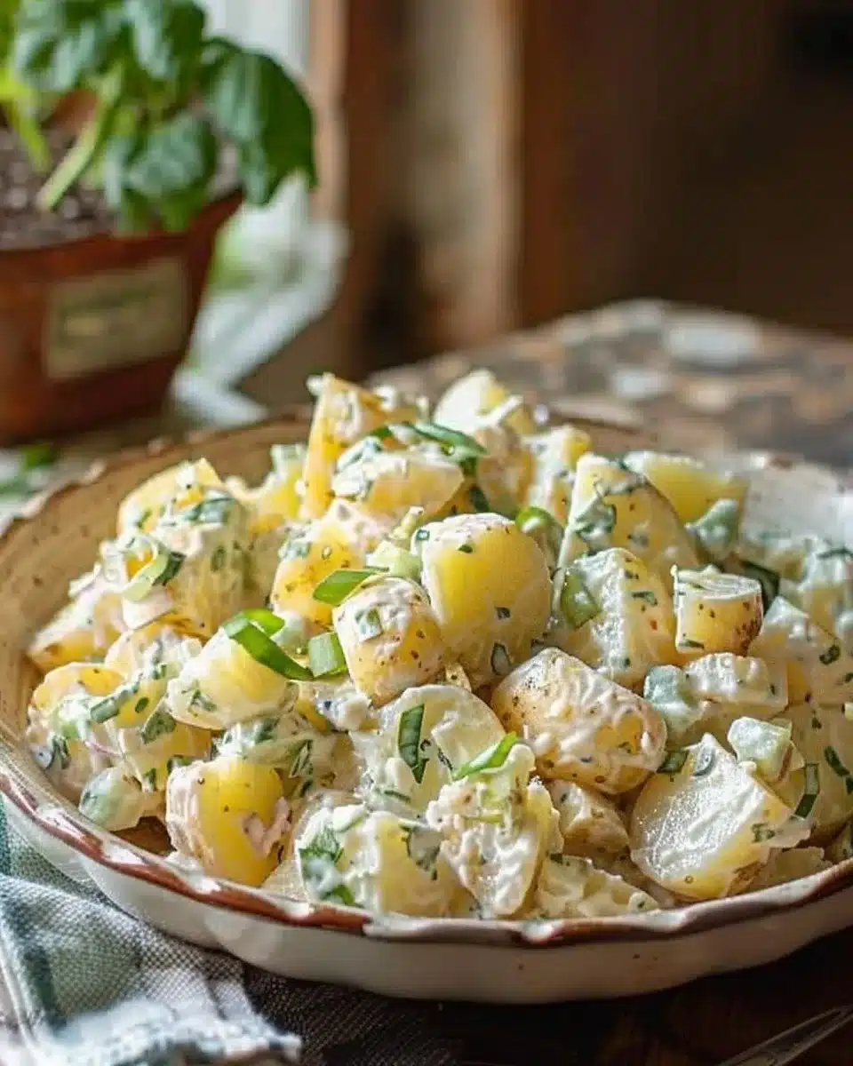 Salade de pommes de terre à l'ancienne.