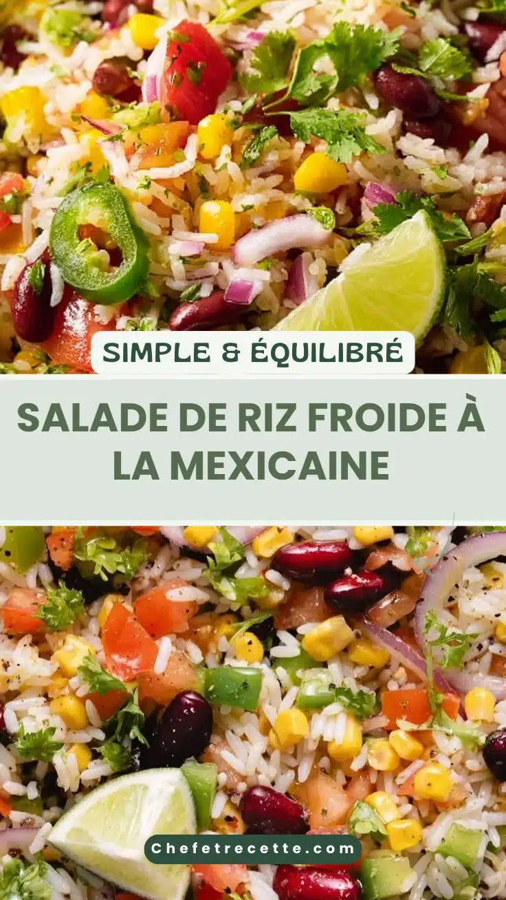 Salade de Riz Froide à la Mexicaine