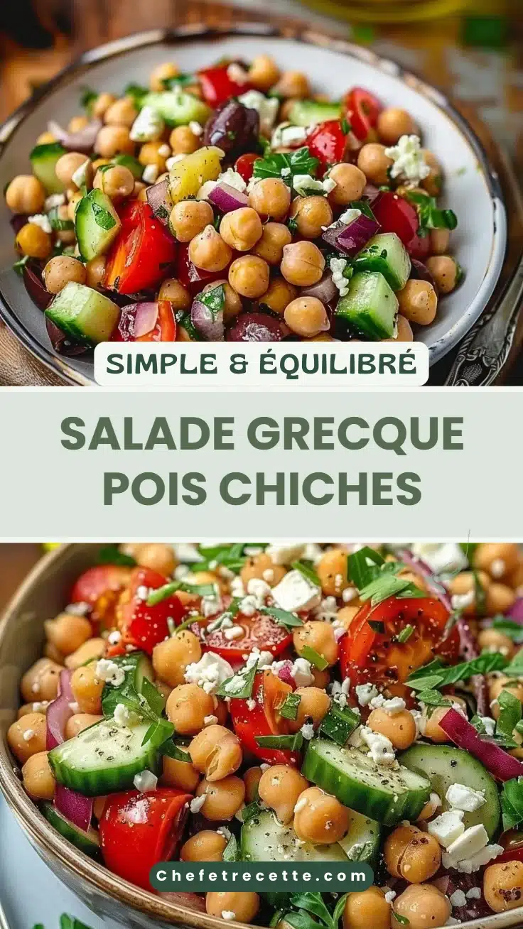 Salade grecque pois chiches