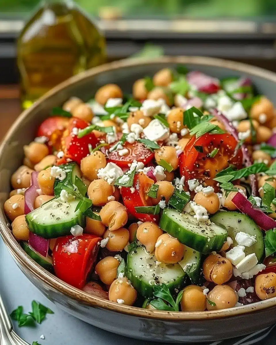 Salade de Pois Chiches à la Grecque