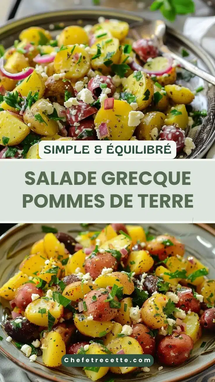 Salade grecque pommes de terre