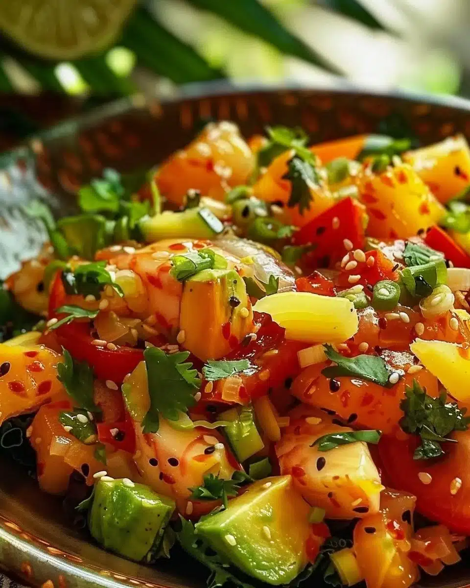 Salade hawaïenne exotique