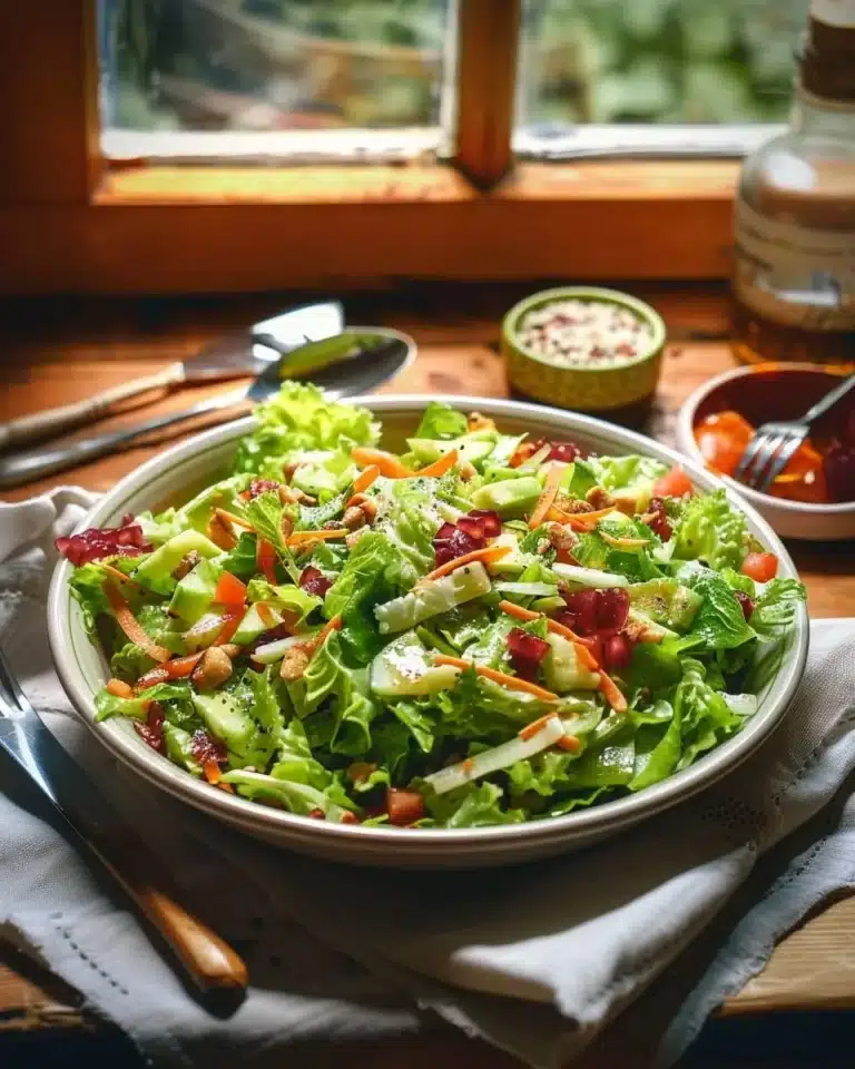 Salade réconfortante pleine de saveurs et d'ingrédients sains pour une vie saine