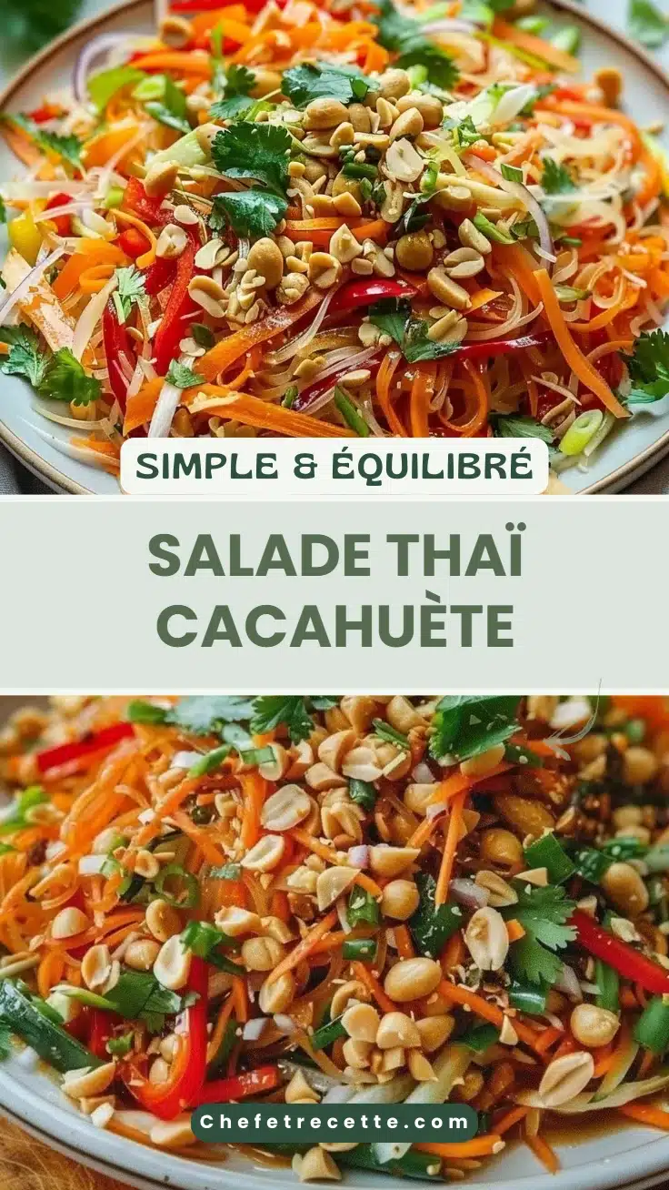 Salade thaï cacahuète