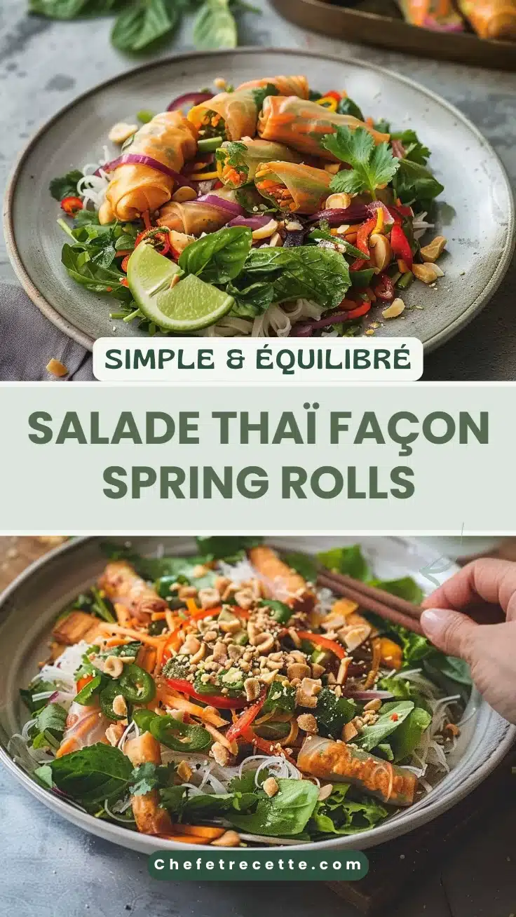 Salade thaï façon spring rolls