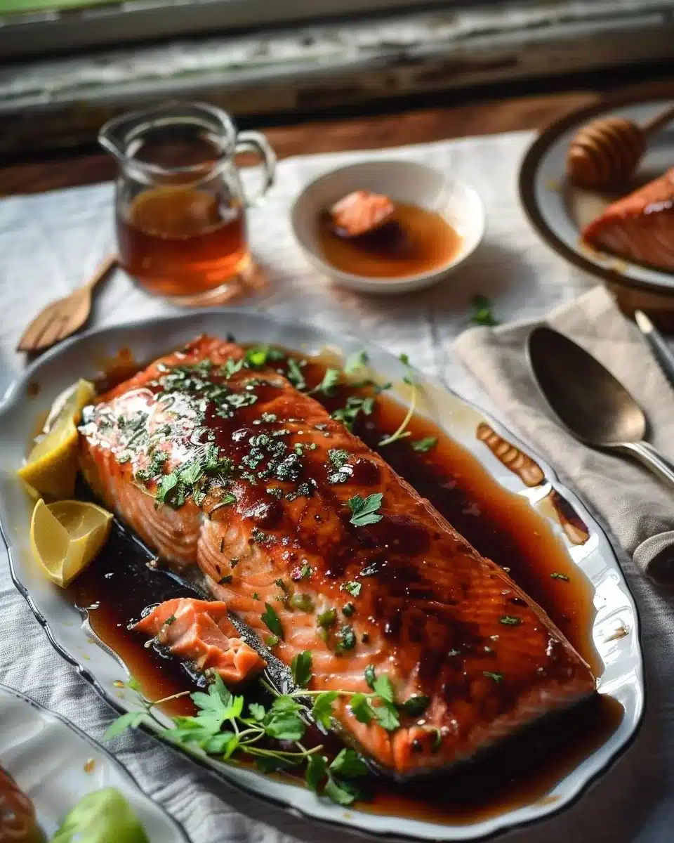 Recette de saumon au miel et au soja, plat savoureux et facile à préparer