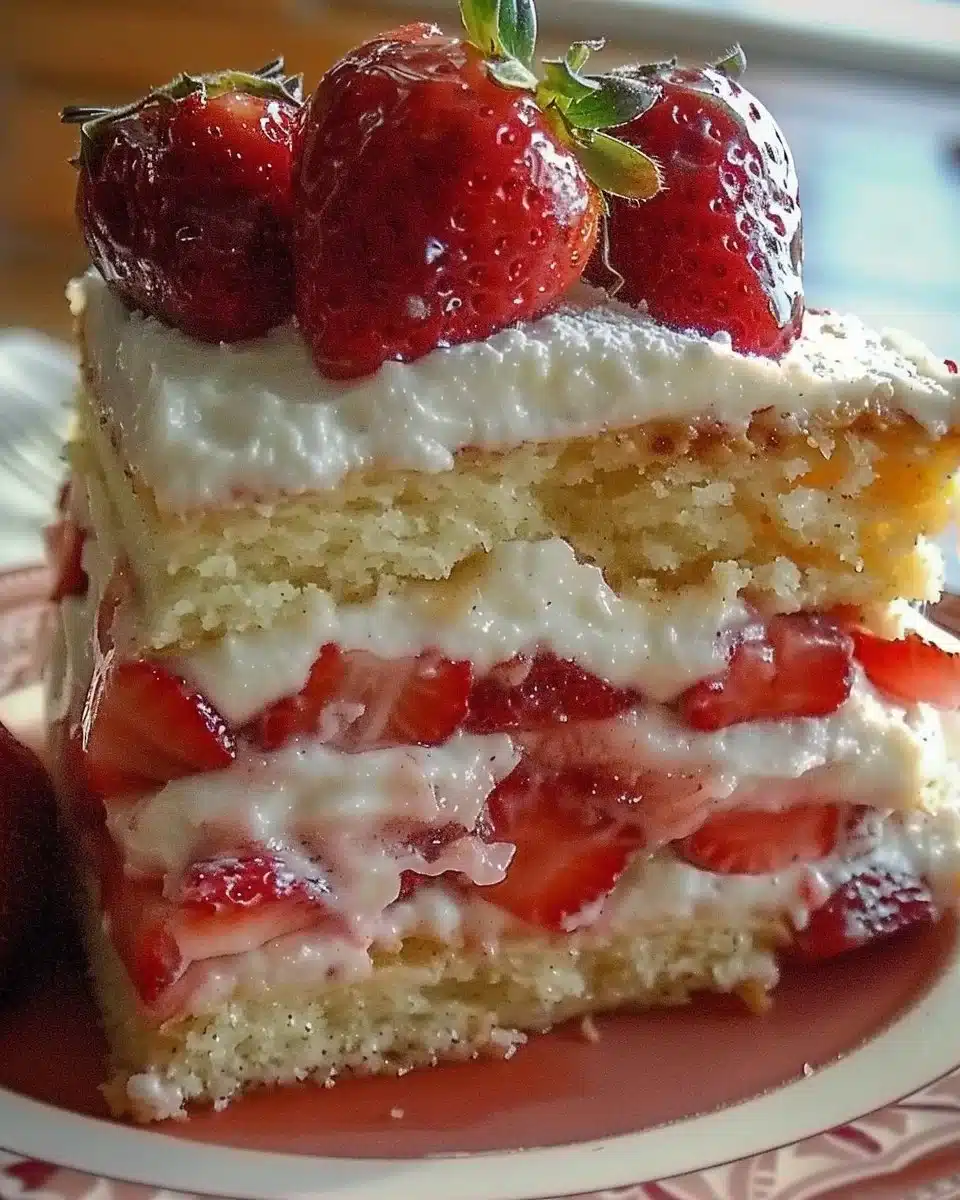 Shortcake aux fraises