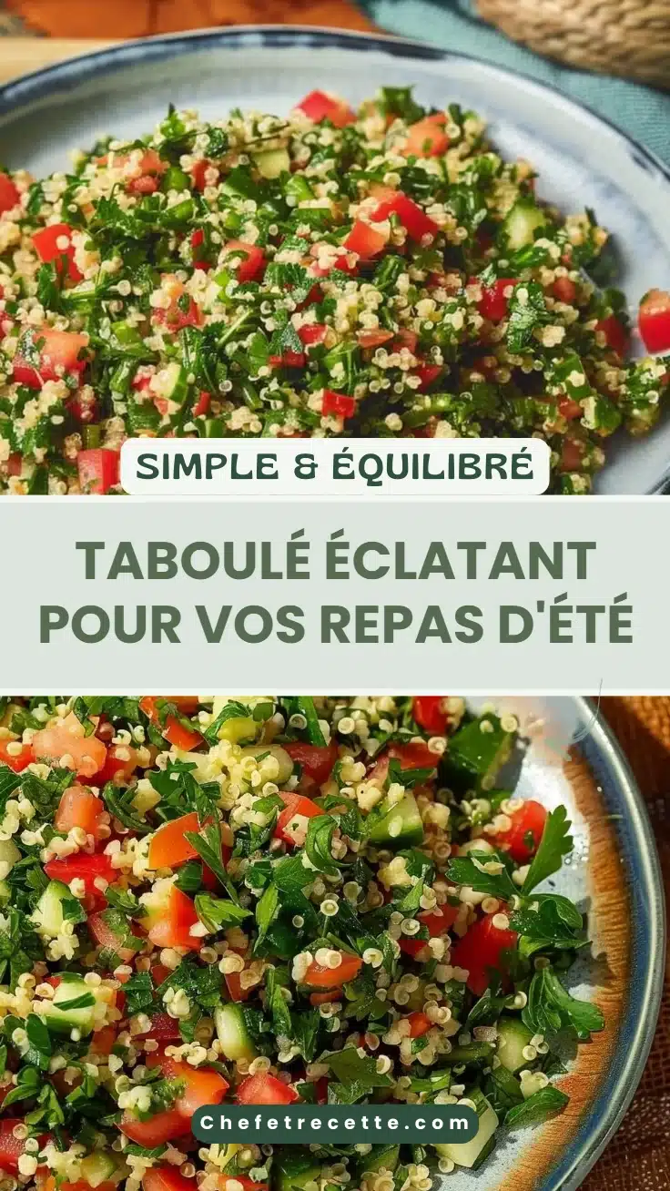 Taboulé Éclatant pour vos repas d'été