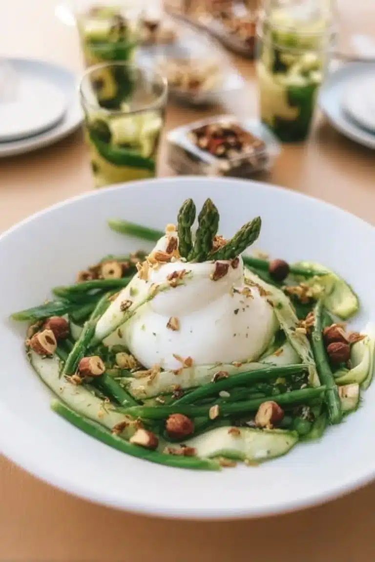 Tartare d'Asperges Vertes avec Burrata, plat frais et savoureux