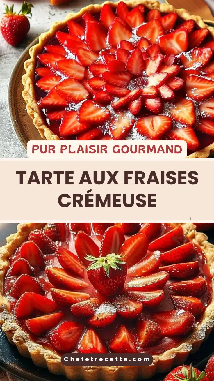 Tarte aux Fraises Crémeuse