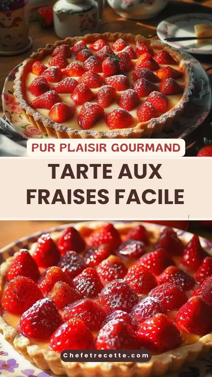 Tarte aux fraises facile