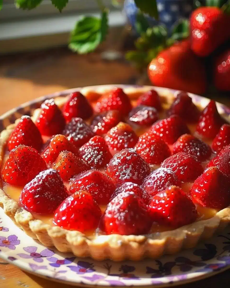 Tarte aux fraises facile