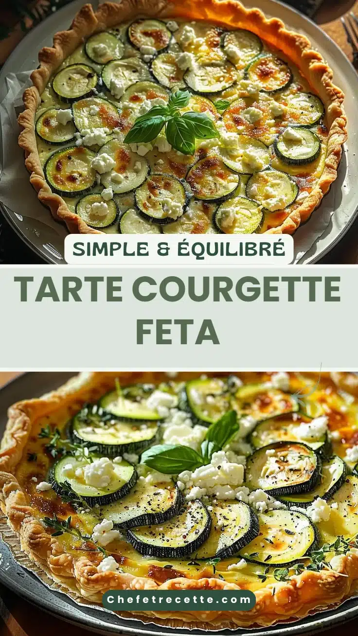 Tarte Courgette Feta