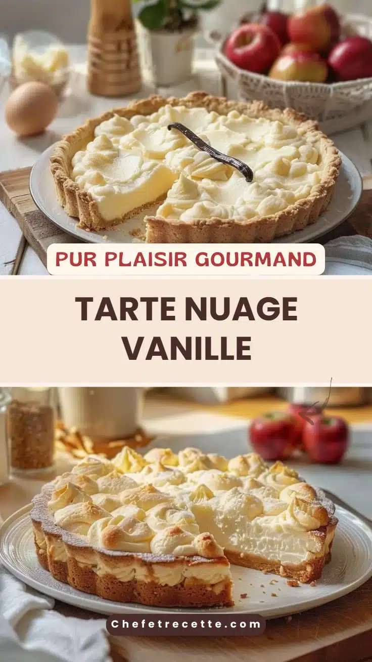 Tarte nuage vanille