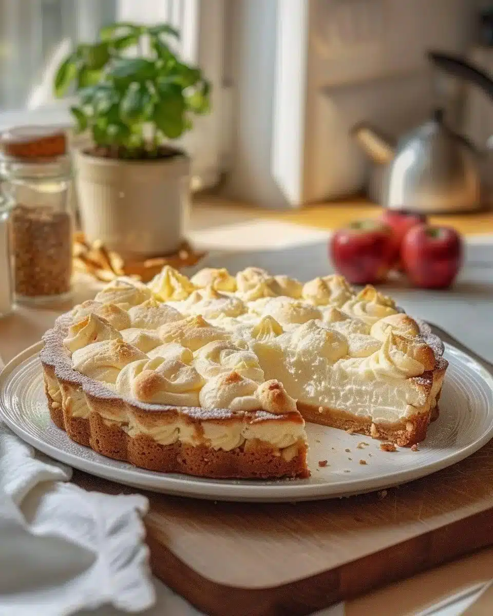 Gâteau Crémeux à la Vanille Tarte Nuage