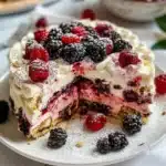 Tiramisu aux baies, un dessert italien crémeux et fruité