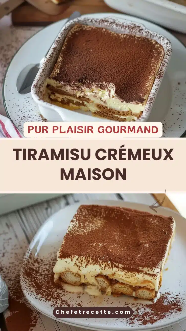 Tiramisu crémeux maison