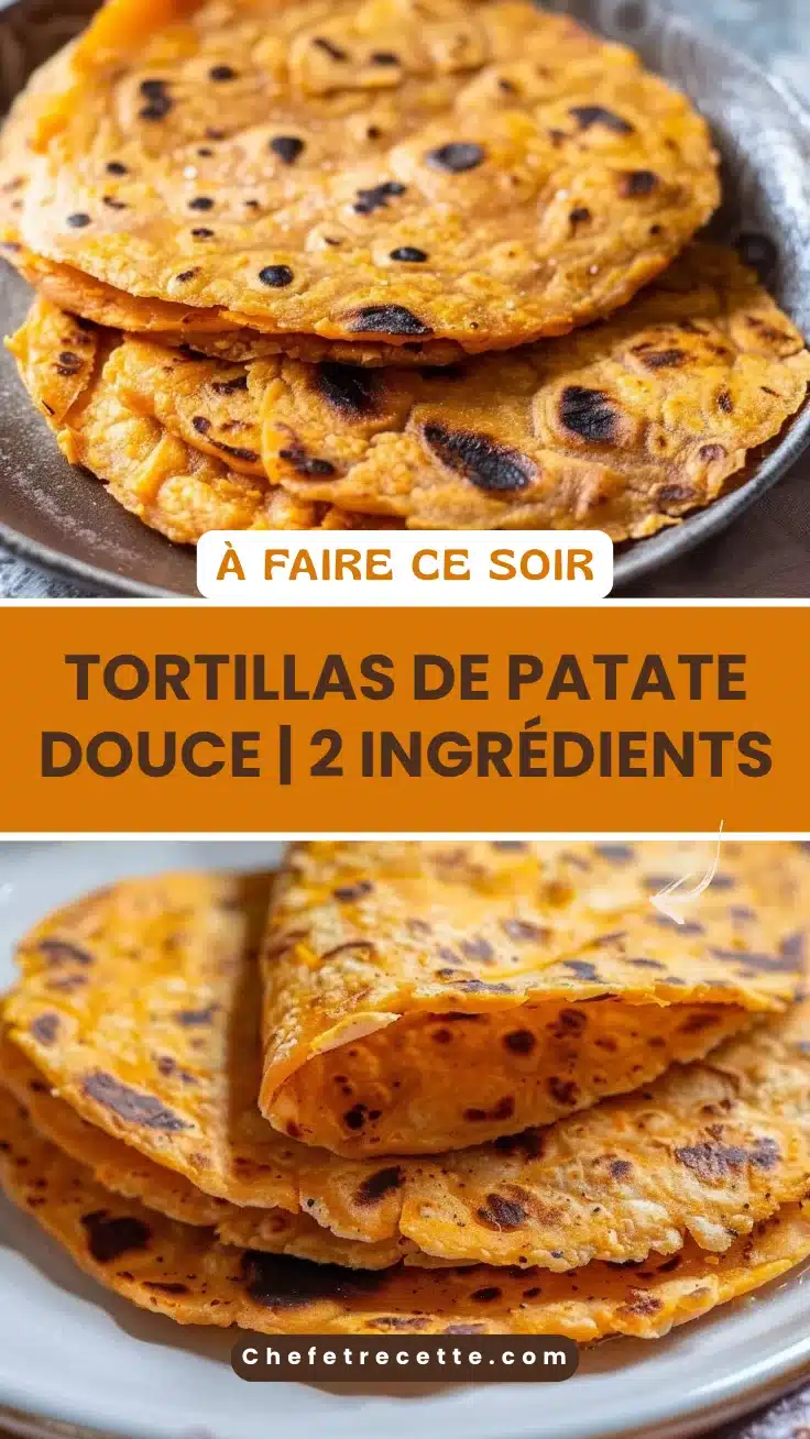 Tortillas de patate douce | 2 ingrédients