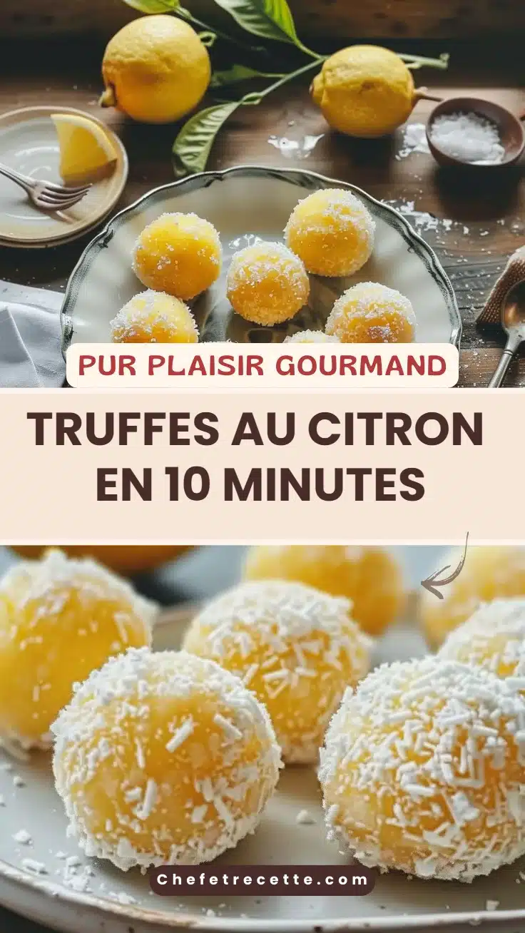 Truffes au Citron  en 10 Minutes