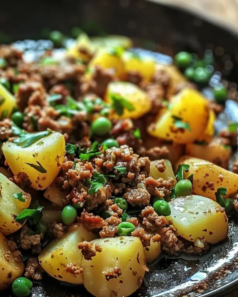 Recette de viande hachée savoureuse avec des pommes de terre au four