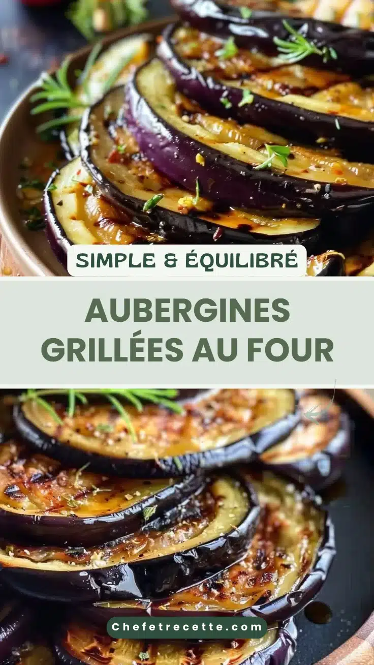 Aubergines grillées au four