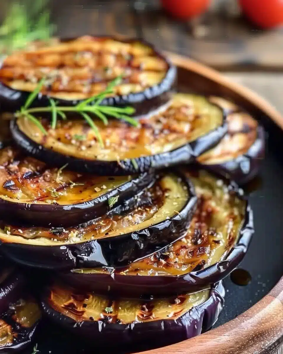 Aubergines grillées au four