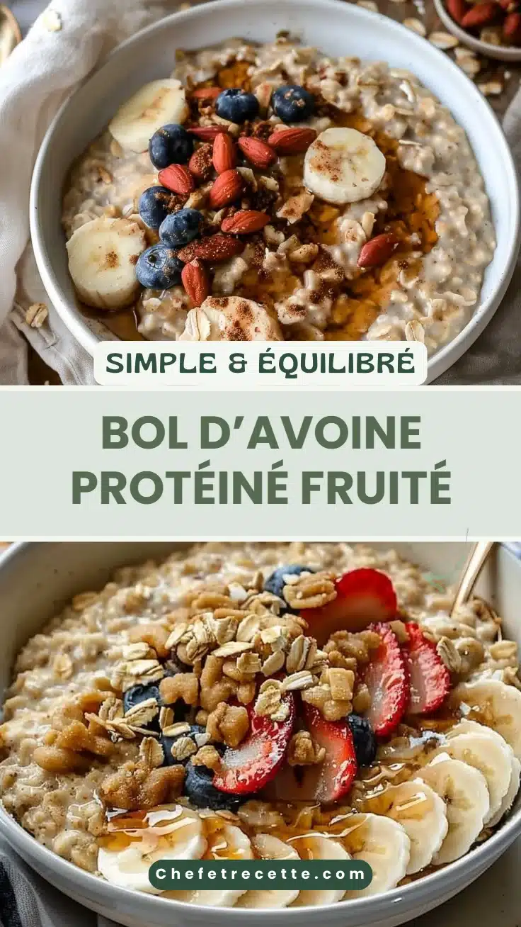 Bol d’avoine protéiné fruité