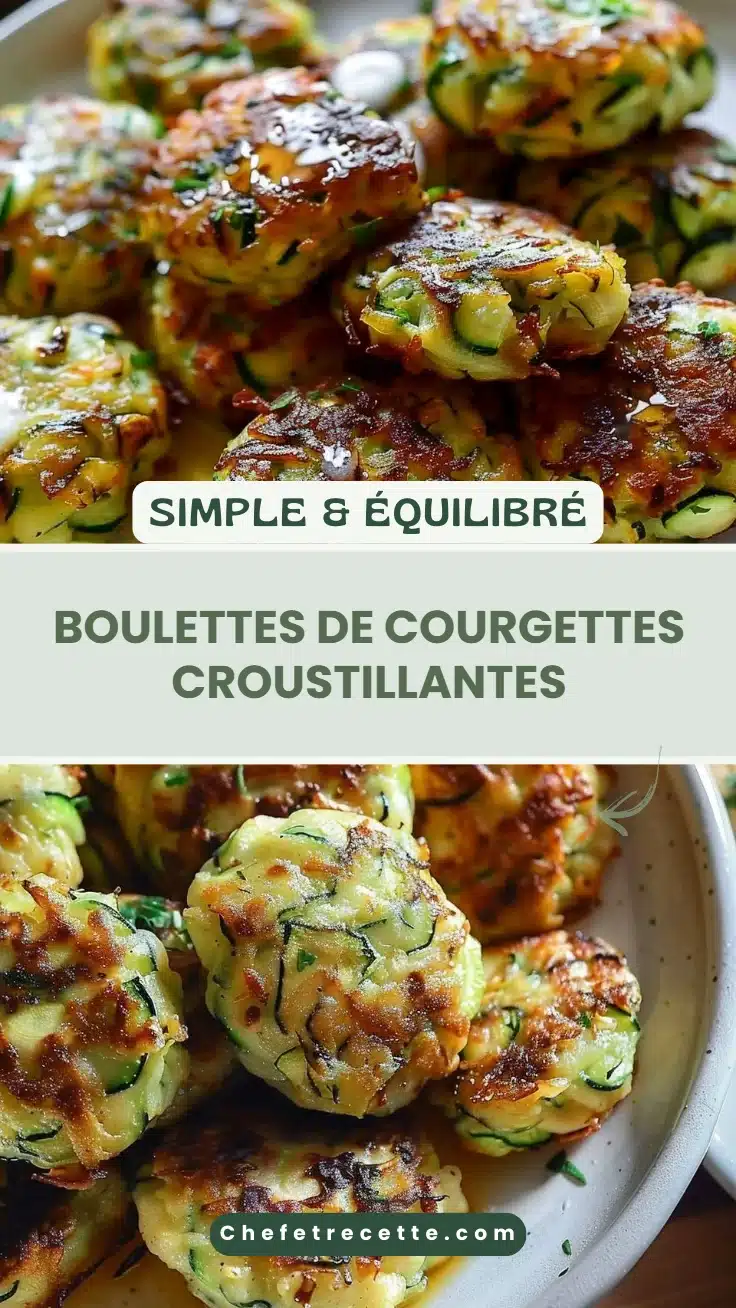 Boulettes de courgettes croustillantes