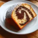 Recette de cake marbré moelleux avec chocolat et vanille